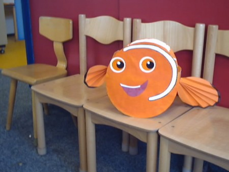 Een nemo lampion maken.
